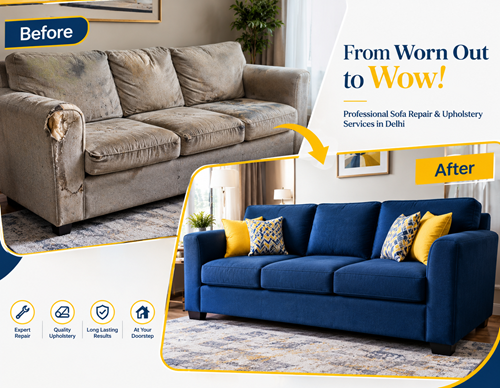Professional sofa repairing and upholstery service in Delhi